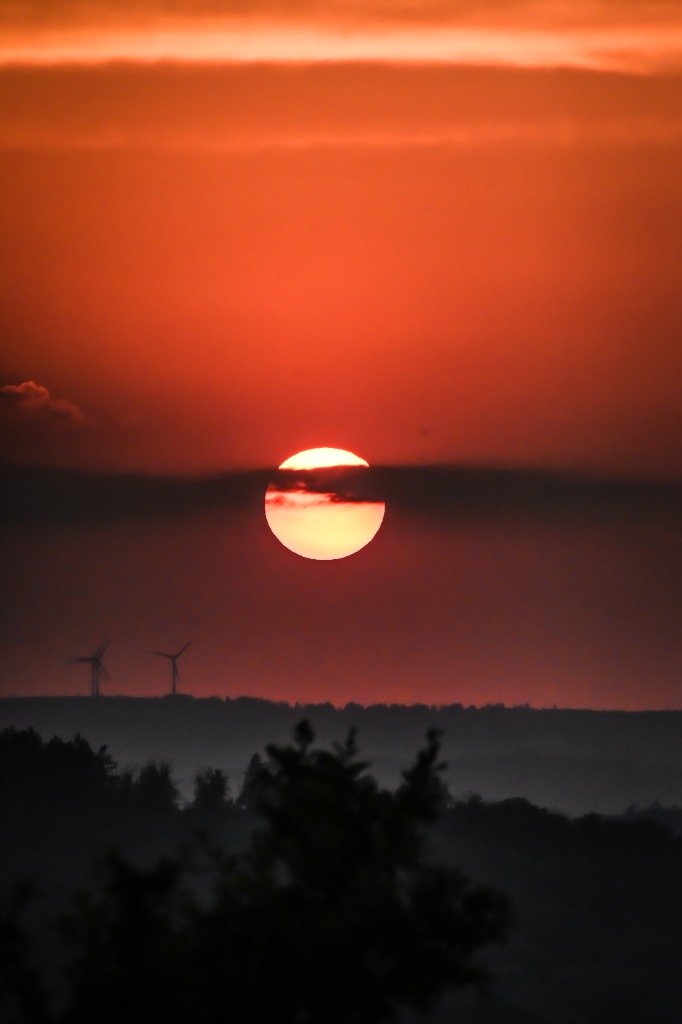 Crimson Solstice Sunset by Tony